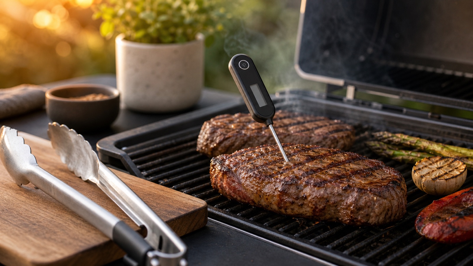 Grilovací teploměr do masa 2026 digitální vpichový teploměr na steak