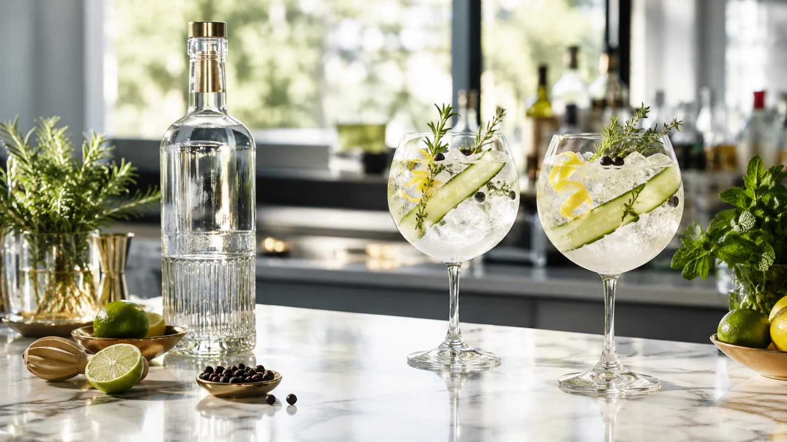 Gin pro chlapy 2026: Od Beefeater po Žufánek - jak postavit ginový bar doma