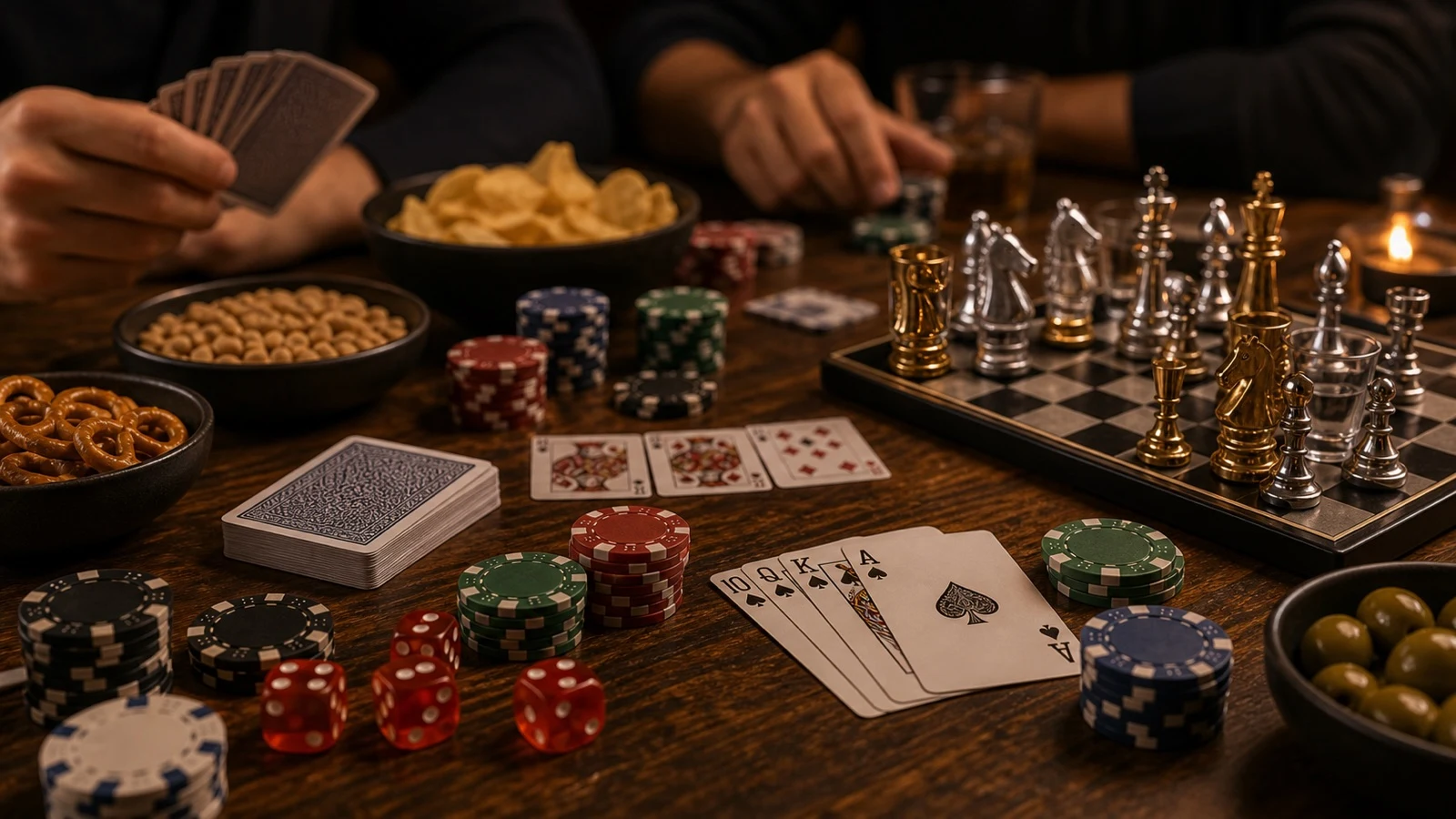 Deskové a karetní hry pro chlapy 2026: poker, strategie a párty večer