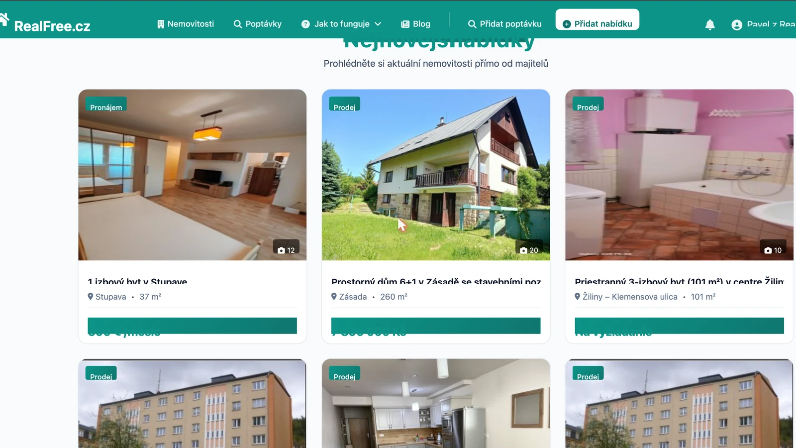 Nabídky nemovitostí na RealFree.cz Aktuální nabídky nemovitostí na RealFree.cz přímo od majitelů - fman.cz